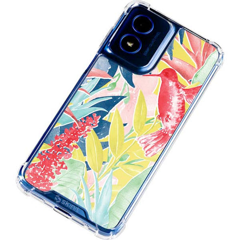 Spring Bird of Paradise Moto G 5G (2024) Clear Case