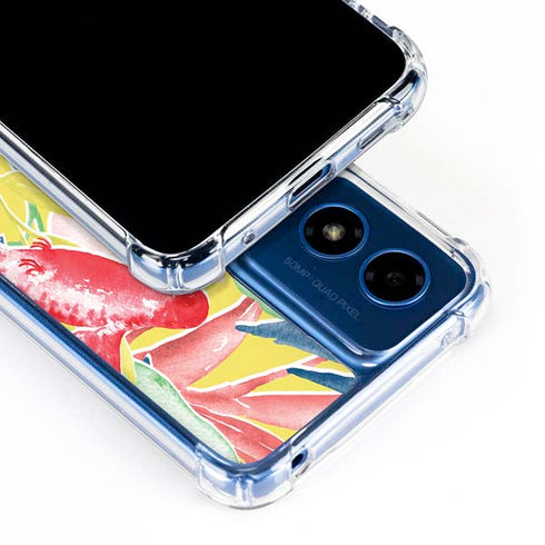 Spring Bird of Paradise Moto G 5G (2024) Clear Case