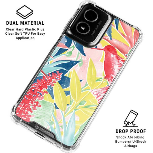Spring Bird of Paradise Moto G Power 5G (2024) Clear Case