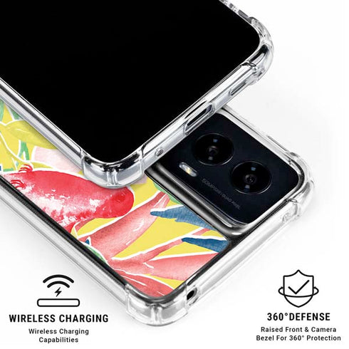 Spring Bird of Paradise Moto G Power 5G (2024) Clear Case