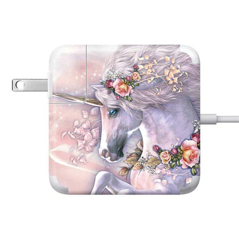 Spring Flight Unicorn by Laurie Prindle 85W Power Adapter (15 and 17 inch MacBook Pro Charger) Skin