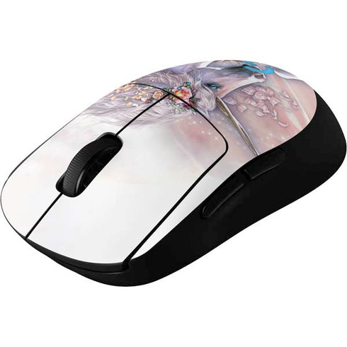 Spring Flight Unicorn by Laurie Prindle G Pro Wireless Gaming Mouse Skin