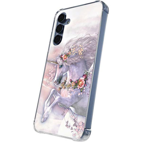 Spring Flight Unicorn by Laurie Prindle Galaxy A55 5G Clear Case