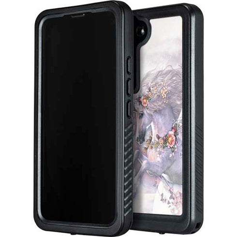 Spring Flight Unicorn by Laurie Prindle Galaxy S24 Plus Waterproof Case