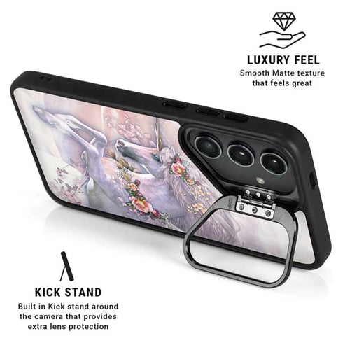 Spring Flight Unicorn by Laurie Prindle Galaxy S24 Ultra Kickstand Case