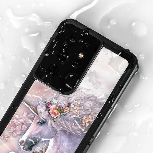 Spring Flight Unicorn by Laurie Prindle Galaxy S24 Ultra Waterproof Case