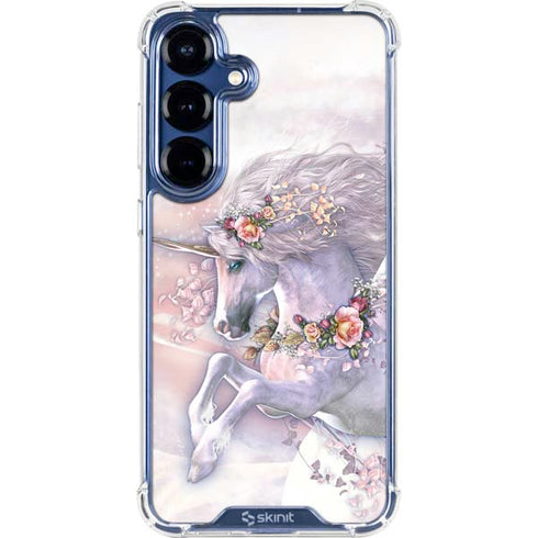 Spring Flight Unicorn by Laurie Prindle Galaxy S25 Clear Case