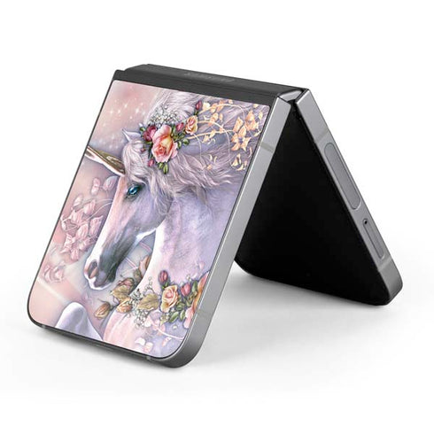 Spring Flight Unicorn by Laurie Prindle Galaxy Z Flip6 Skin