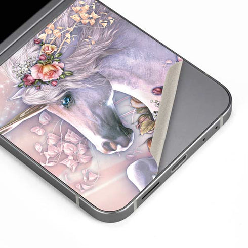 Spring Flight Unicorn by Laurie Prindle Galaxy Z Flip6 Skin