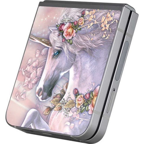Spring Flight Unicorn by Laurie Prindle Galaxy Z Flip6 Skin