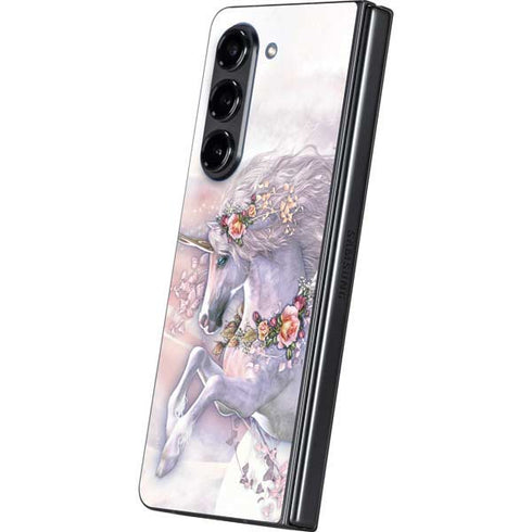 Spring Flight Unicorn by Laurie Prindle Galaxy Z Fold5 5G Skin