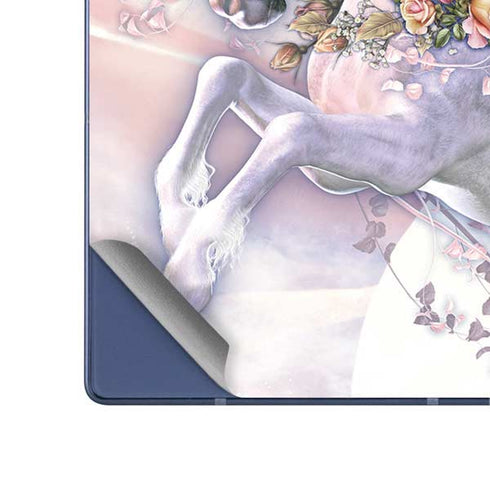 Spring Flight Unicorn by Laurie Prindle Galaxy Z Fold6 Skin