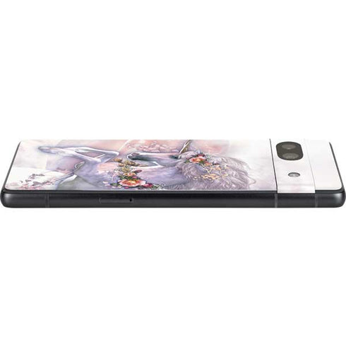 Spring Flight Unicorn by Laurie Prindle Google Pixel 7a Skin