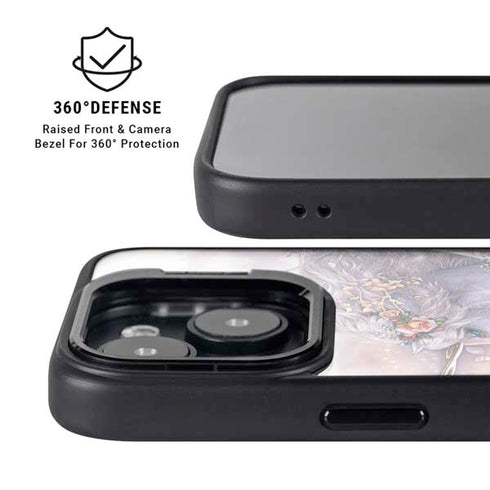 Spring Flight Unicorn by Laurie Prindle iPhone 14 Kickstand Case