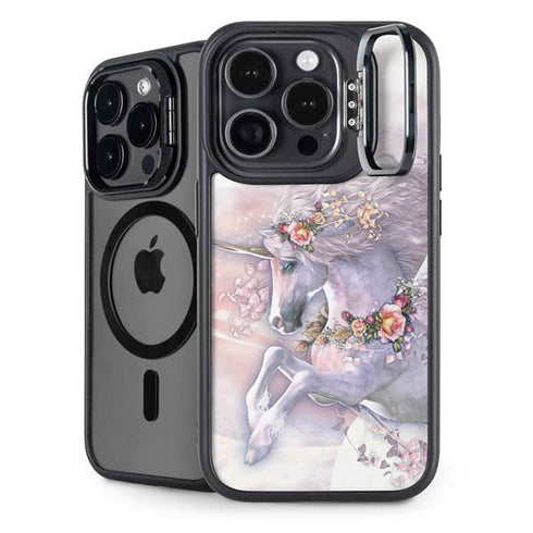 Spring Flight Unicorn by Laurie Prindle iPhone 14 Pro Kickstand Case