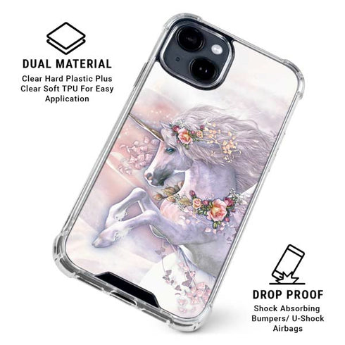 Spring Flight Unicorn by Laurie Prindle iPhone 15 Clear Case