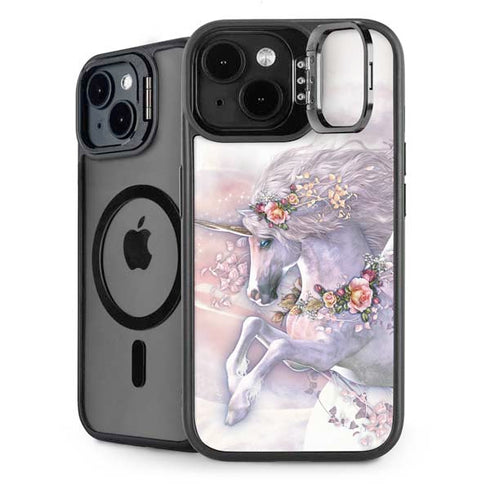 Spring Flight Unicorn by Laurie Prindle iPhone 15 Kickstand Case