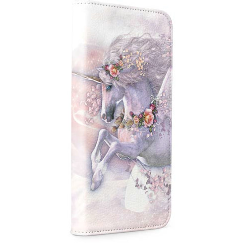 Spring Flight Unicorn by Laurie Prindle iPhone 15 Plus Folio Case
