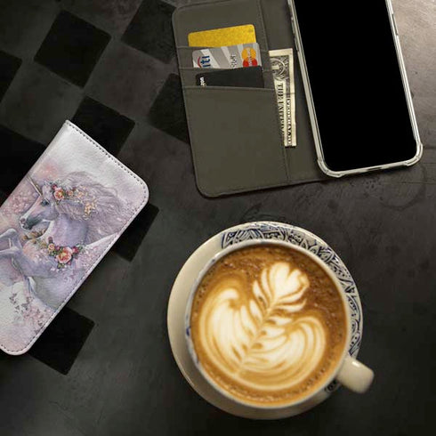 Spring Flight Unicorn by Laurie Prindle iPhone 15 Pro Folio Case