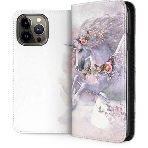 Spring Flight Unicorn by Laurie Prindle iPhone Cases