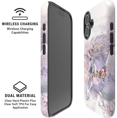 Spring Flight Unicorn by Laurie Prindle iPhone 16 Plus Magsafe Impact Case