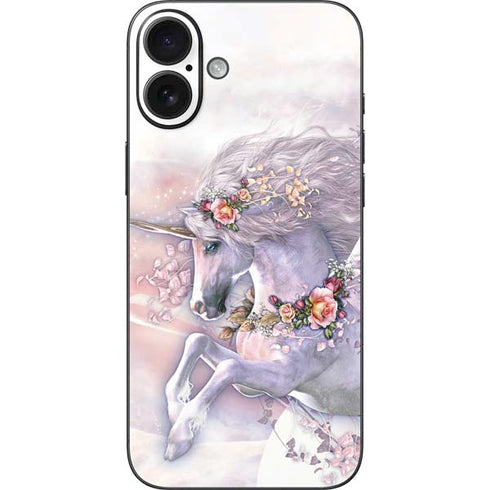 Spring Flight Unicorn by Laurie Prindle iPhone 16 Plus Skin