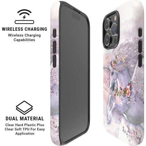 Spring Flight Unicorn by Laurie Prindle iPhone 16 Pro Magsafe Impact Case