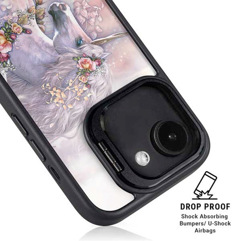 Spring Flight Unicorn by Laurie Prindle iPhone 16e Kickstand Case