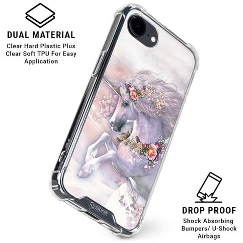 Spring Flight Unicorn by Laurie Prindle iPhone 16e Clear Case