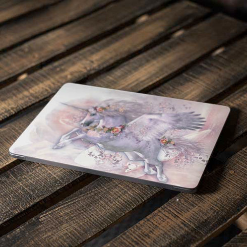 Spring Flight Unicorn by Laurie Prindle Apple MacBook Air Skin