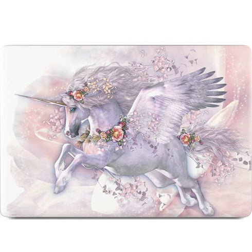 Spring Flight Unicorn by Laurie Prindle MacBook Skins