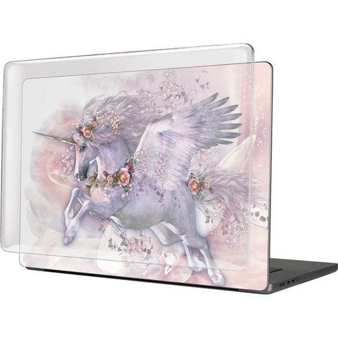 Spring Flight Unicorn by Laurie Prindle MacBook Cases