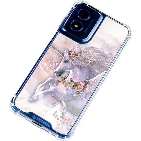 Spring Flight Unicorn by Laurie Prindle Moto G 5G (2024) Clear Case