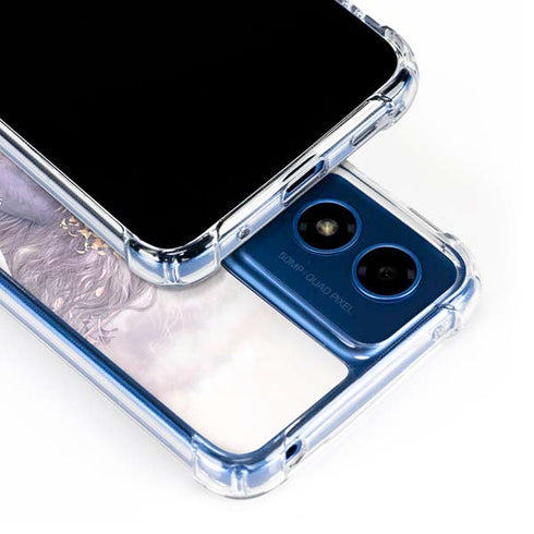Spring Flight Unicorn by Laurie Prindle Moto G 5G (2024) Clear Case