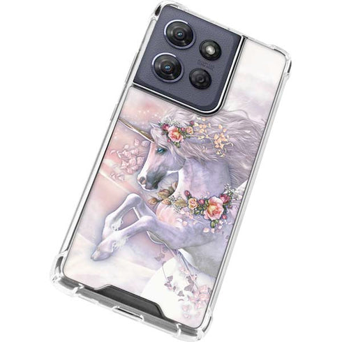 Spring Flight Unicorn by Laurie Prindle Moto G Play 5G (2025) Clear Case