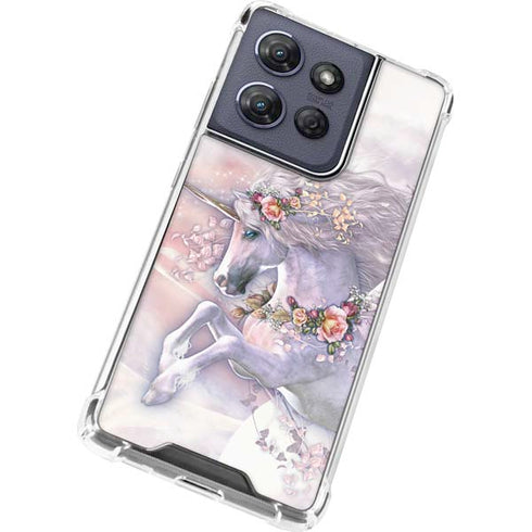 Spring Flight Unicorn by Laurie Prindle Moto G Stylus 5G (2025) Clear Case
