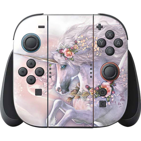 Spring Flight Unicorn by Laurie Prindle Nintendo Switch 2 (2025) Joy-Con Controller Skin
