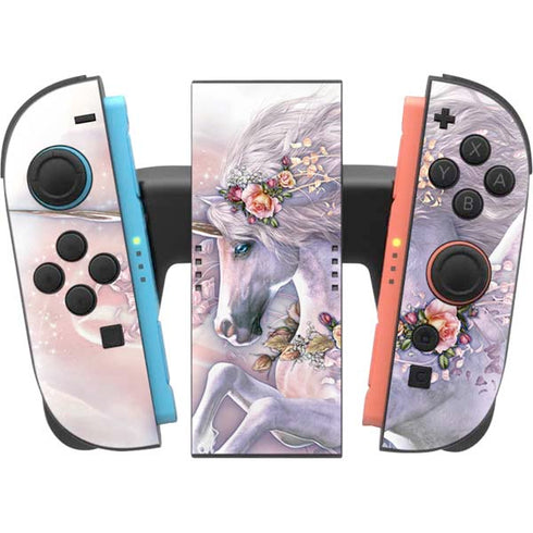 Spring Flight Unicorn by Laurie Prindle Nintendo Switch 2 (2025) Joy-Con Controller Skin