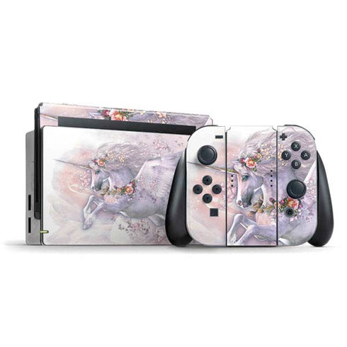 Spring Flight Unicorn by Laurie Prindle Nintendo Skins