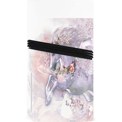 Spring Flight Unicorn by Laurie Prindle PS5 Pro Disk Bundle Skin