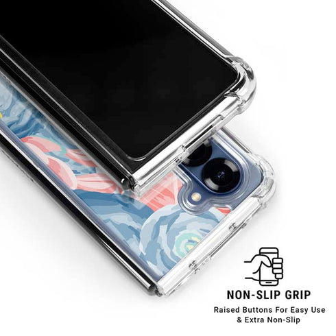 Spring Floral Galaxy Z Fold6 Clear Case