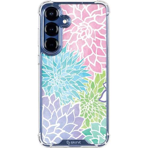 Spring Flowers Galaxy S25 Clear Case