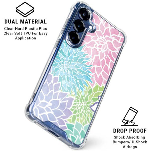 Spring Flowers Galaxy S25 Plus Clear Case