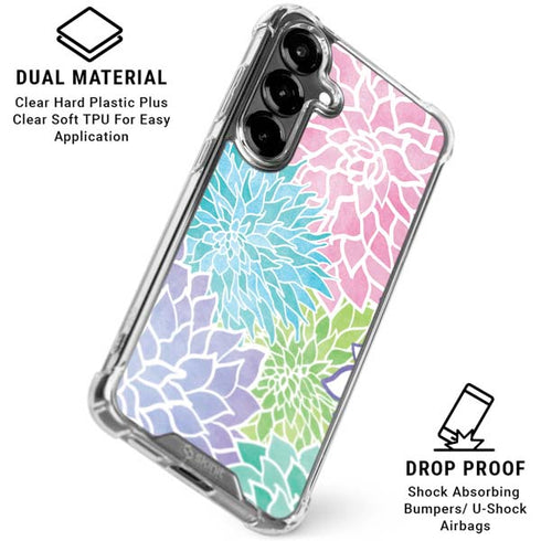 Spring Flowers Galaxy S26 Plus Clear Case