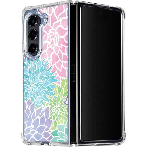 Spring Flowers Galaxy Z Fold5 5G Clear Case