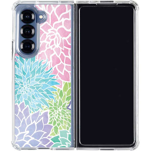 Spring Flowers Galaxy Z Fold7 Clear Case