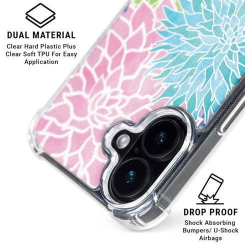 Spring Flowers iPhone 16 Plus Clear Case