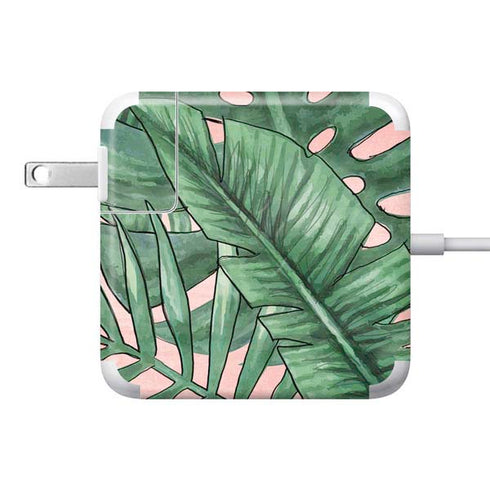 Spring Palm Leaves 85W Power Adapter (15 and 17 inch MacBook Pro Charger) Skin