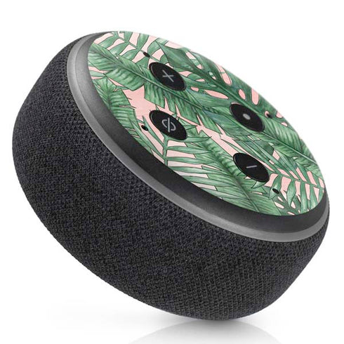 Spring Palm Leaves Amazon Echo Dot Skin