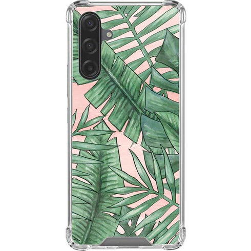 Spring Palm Leaves Galaxy A17 Clear Case